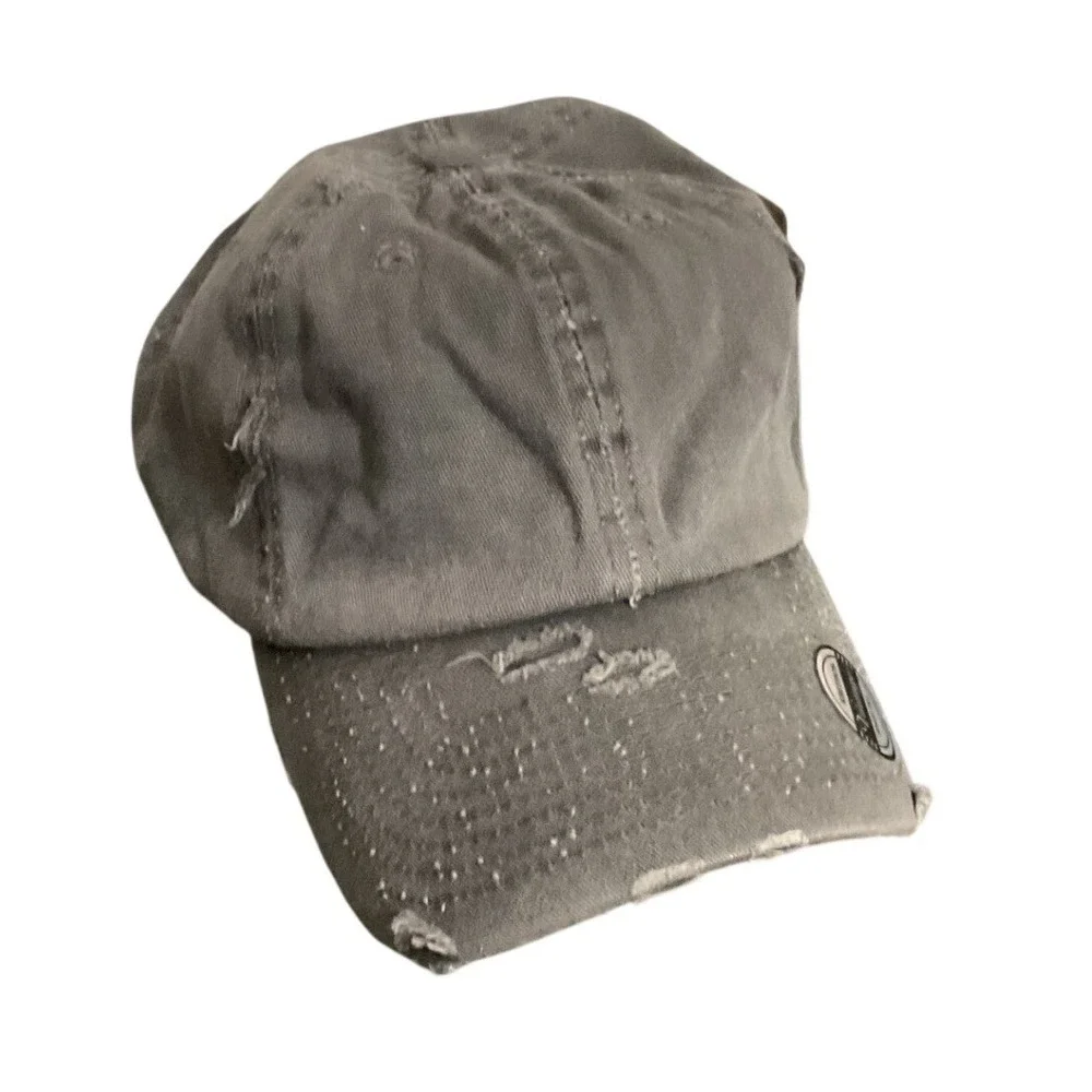 KBETHOS Baseball Cap Unisex OS Charcoal Grey New Distressed‎ Trucker Pigment Hat